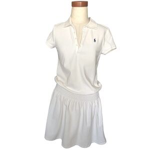 Polo Ralph Lauren tennis dress white short adjustable length small women /teen